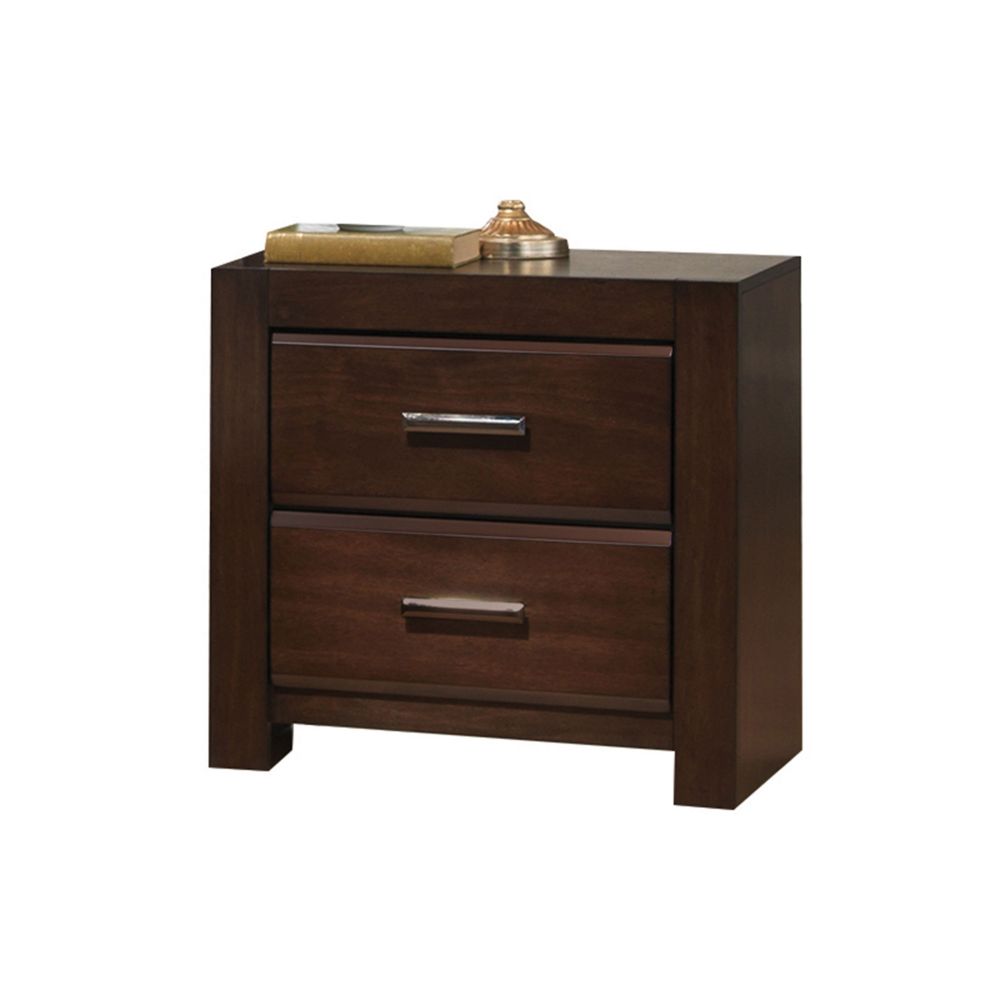 ACME Nightstands & Side Tables - ACME Oberreit Nightstand, Walnut