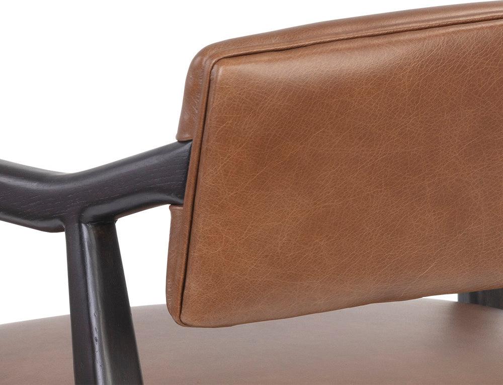 SUNPAN Accent Chairs - Keagan Lounge Chair Shalimar Tobacco Leather