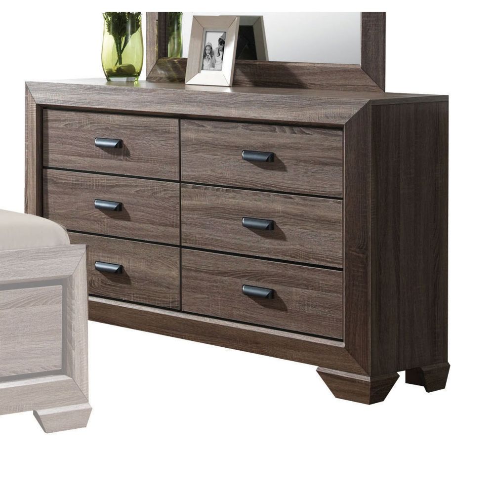ACME Furniture Dressers - Dresser, Weathered Gray Grain
