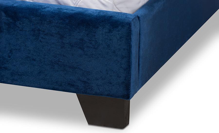 Wholesale Interiors Beds - Darcy Full Bed Navy Blue
