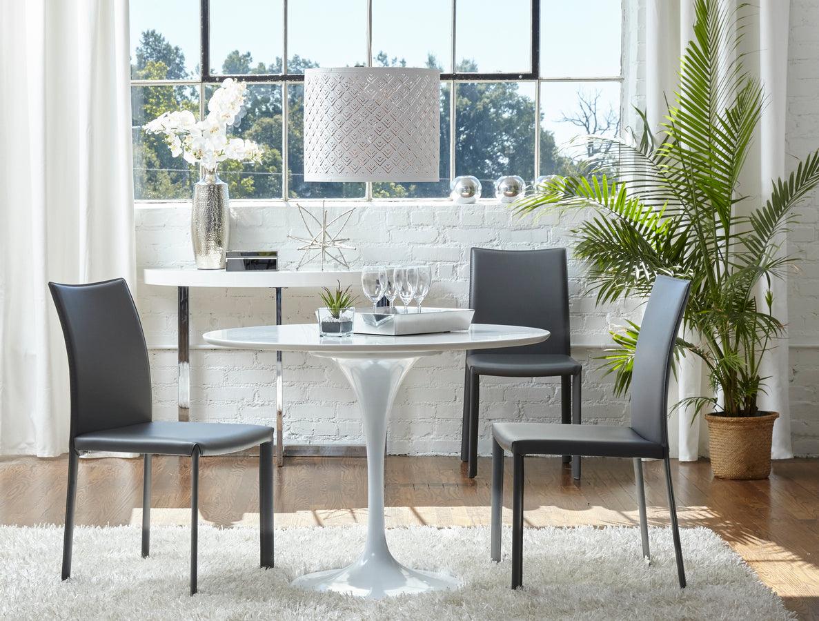 Euro Style Dining Chairs - Hasina Side Chair in Black - Set of 2