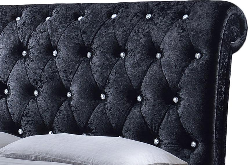 Wholesale Interiors Beds - Castello King Bed Black