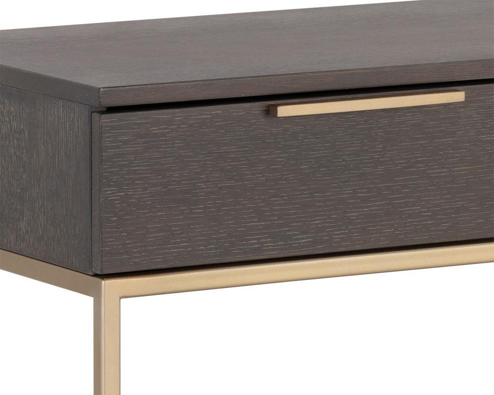 SUNPAN Consoles - Rebel Console Table With Drawers - Gold - Charcoal Grey