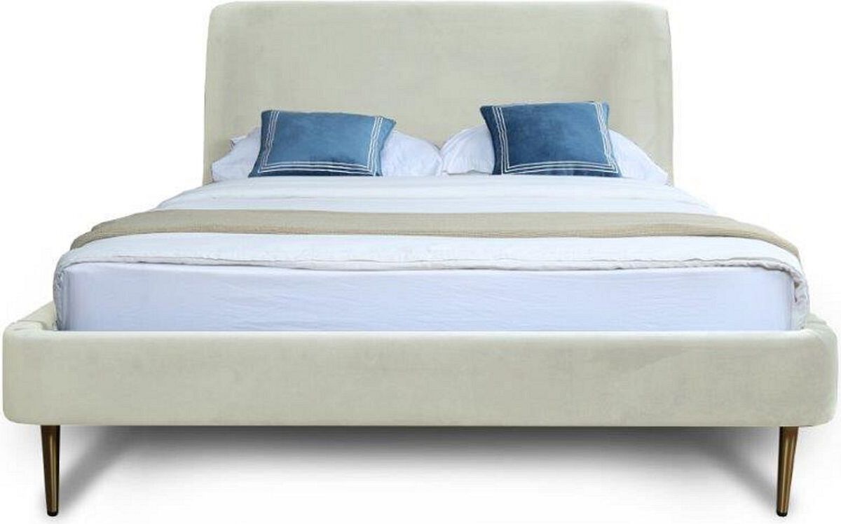 Manhattan Comfort Beds - Heather Queen Bed Cream