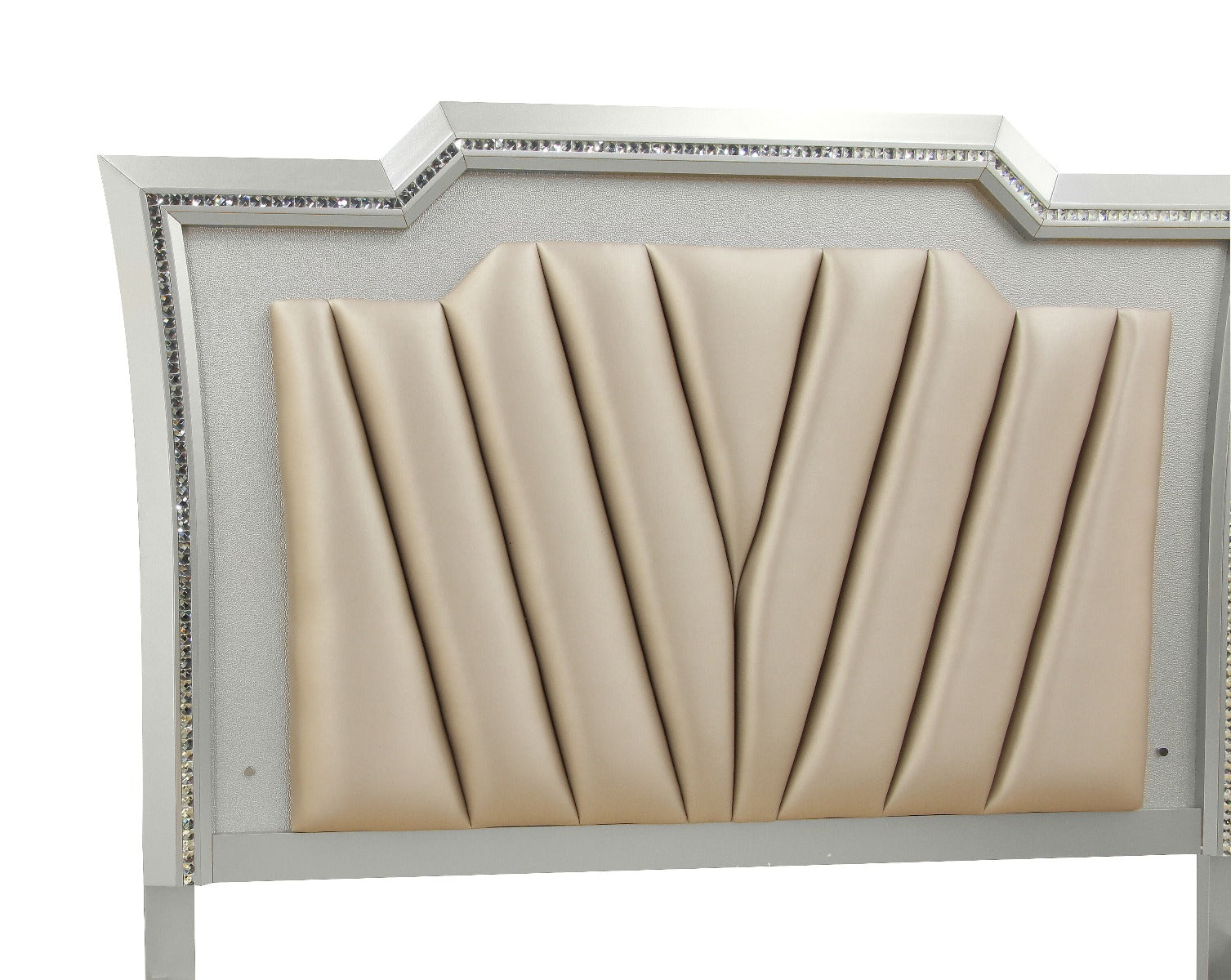 ACME Furniture Beds - California King Bed, PU & Champagne