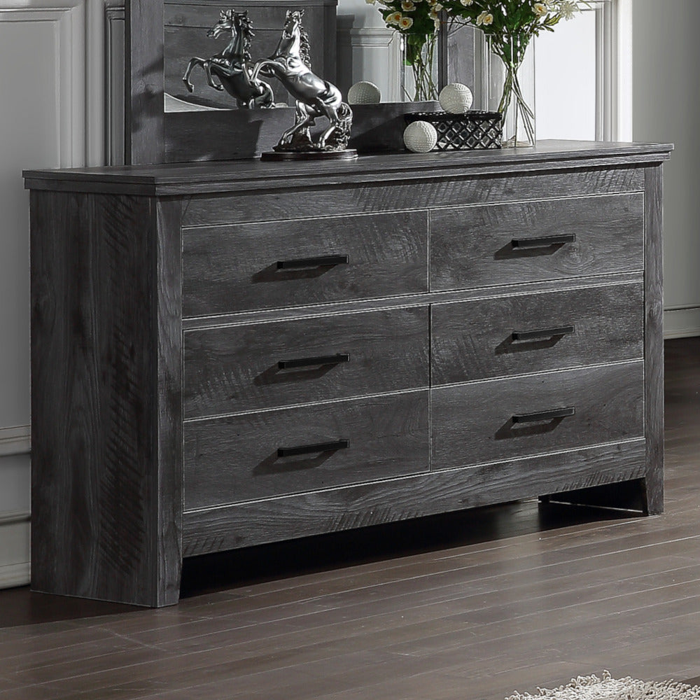 ACME Furniture Dressers - ACME Vidalia Dresser, Rustic Gray Oak