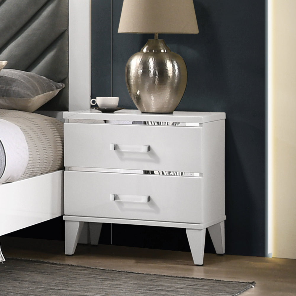 ACME Nightstands & Side Tables - ACME Chelsie Nightstand¬¨‚Ä¢ White Finish