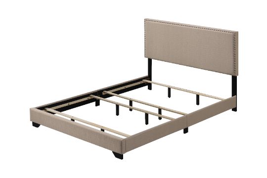 ACME Beds - ACME Leandros Queen Bed¥ Beige Fabric