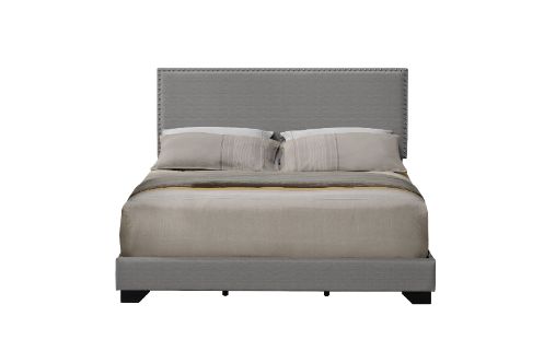 ACME Beds - ACME Leandros Queen Bed¬¨‚Ä¢ Light Gray Fabric