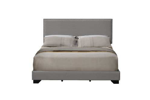 ACME Beds - ACME Leandros Queen Bed¥ Light Gray Fabric