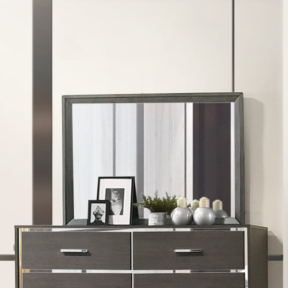 ACME Mirrors - ACME Escher Mirror, Gray Oak