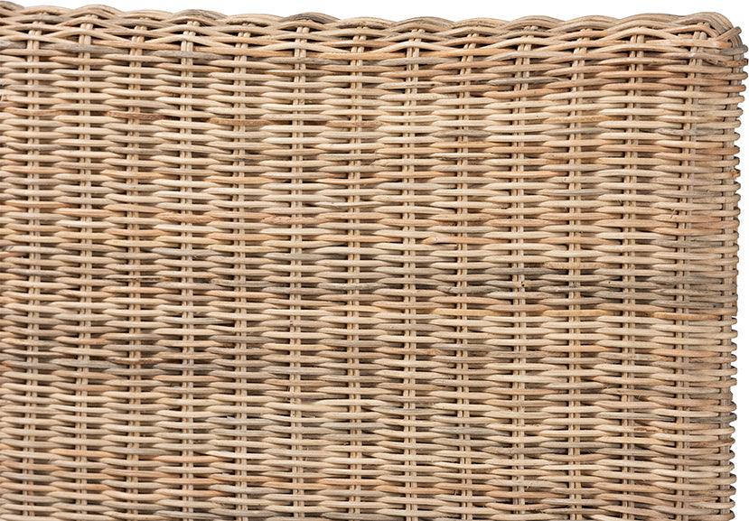 Wholesale Interiors Headboards - Cantara Modern Bohemian Natural Rattan Queen Size Standalone Headboard