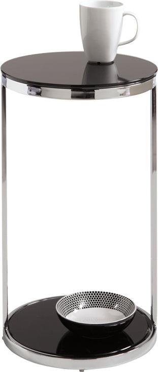 SUNPAN Side & End Tables - Benjamin End Table Black Glass