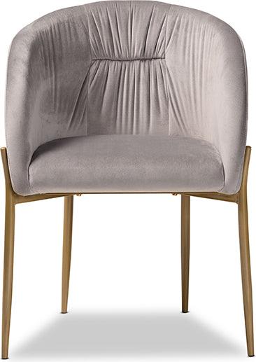 Wholesale Interiors Dining Chairs - Ballard Glamour Dining Chair Gray & Gold