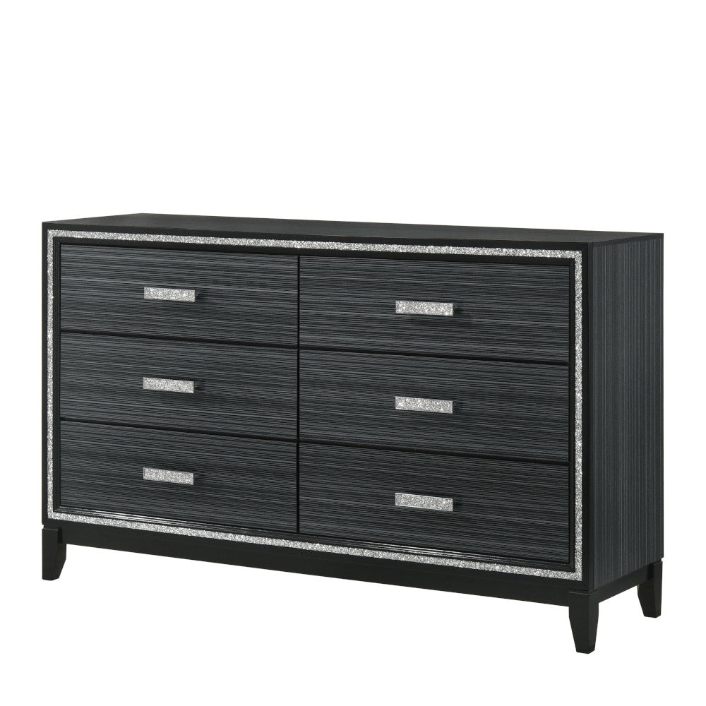 ACME Furniture Dressers - ACME Haiden Dresser, Weathered Black Finish