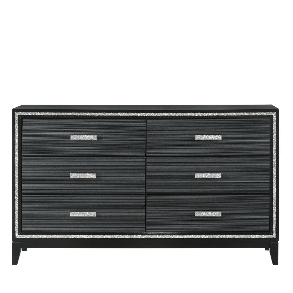 ACME Furniture Dressers - ACME Haiden Dresser, Weathered Black Finish