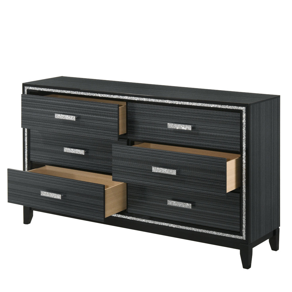 ACME Furniture Dressers - ACME Haiden Dresser, Weathered Black Finish