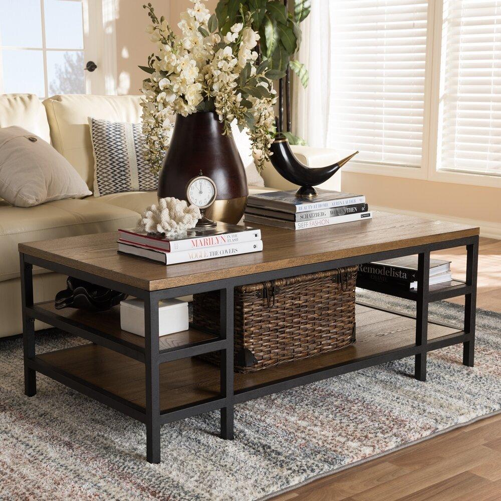Wholesale Interiors Coffee Tables - Caribou Coffee Table Brown & Black