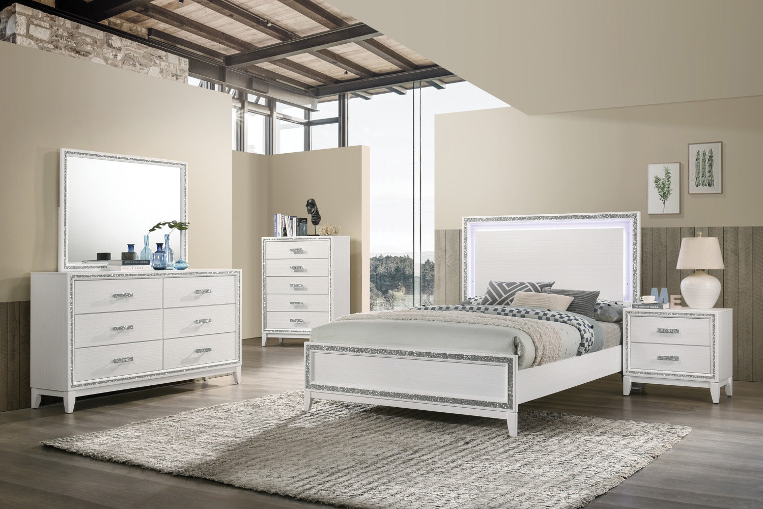 ACME Furniture Dressers - ACME Haiden Dresser, White Finish
