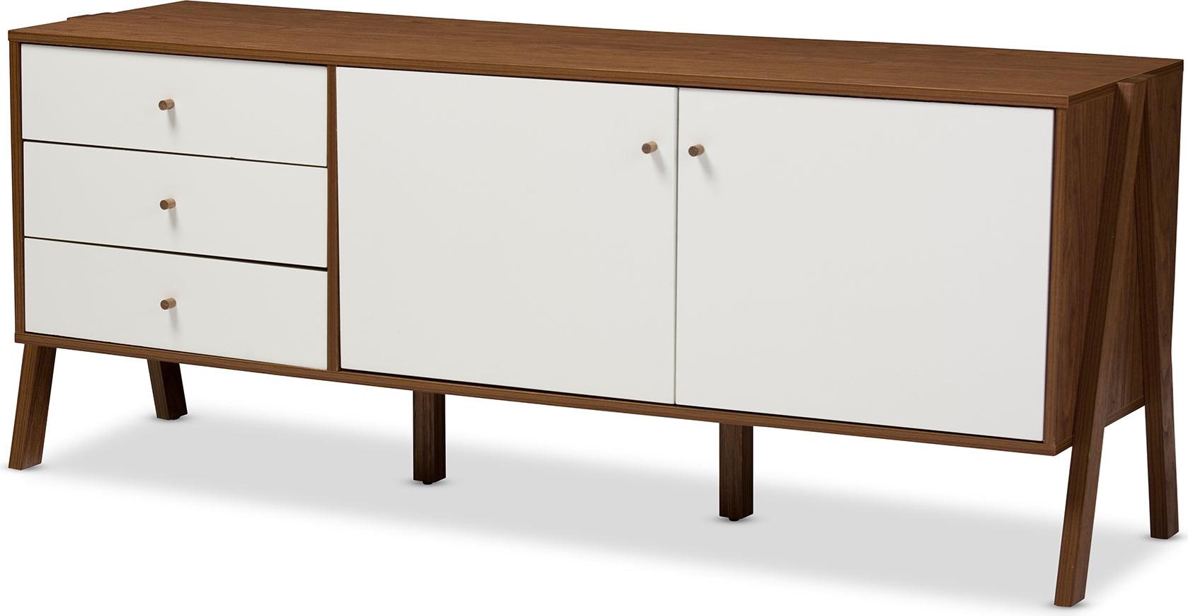 Wholesale Interiors Buffets & Sideboards - Harlow Sideboard White & Walnut