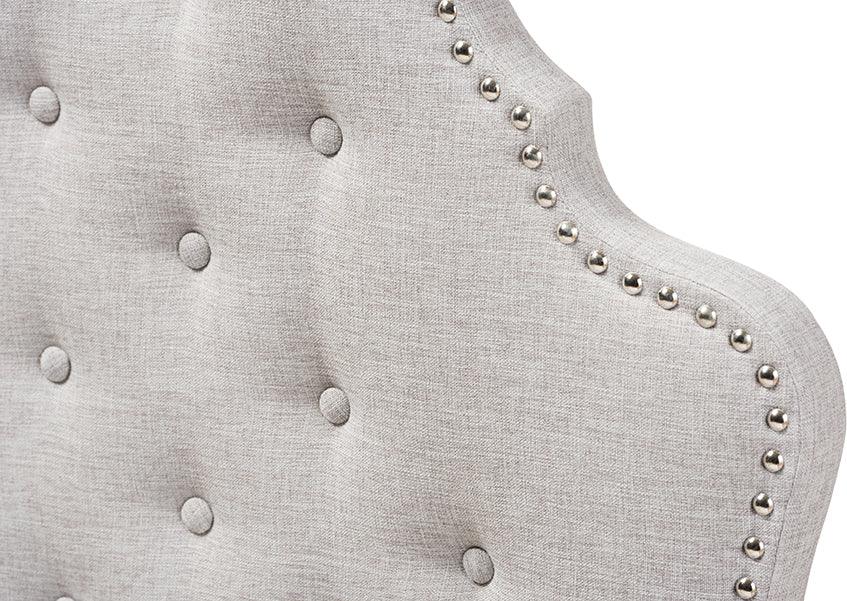 Wholesale Interiors Headboards - Hilda Modern and Contemporary Greyish Beige Fabric Twin Size Headboard