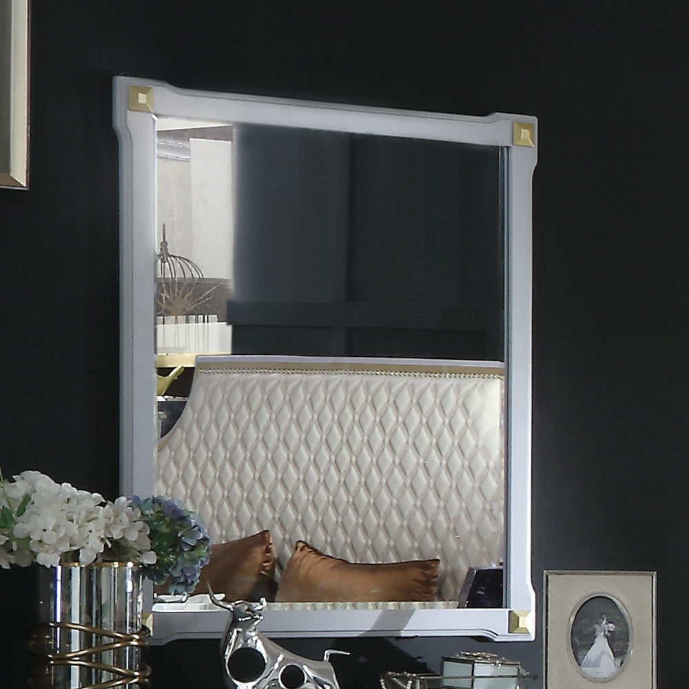 ACME Mirrors - ACME House Marchese Mirror, Pearl Gray Finish