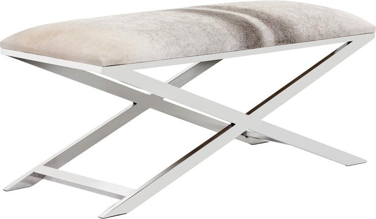 SUNPAN Benches - Sahara Bench Gray Cowhide