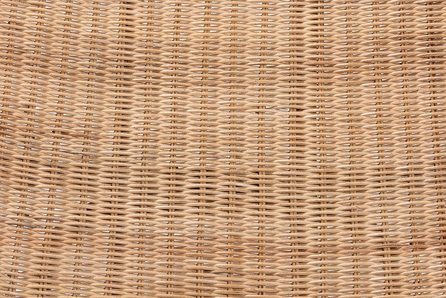 Wholesale Interiors Accent Chairs - Herrara Modern Bohemian Natural Brown Antique Rattan Foldable Lounge Chair