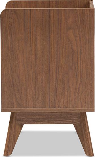 Wholesale Interiors Nightstands & Side Tables - Brighton Nightstand White/Walnut Brown