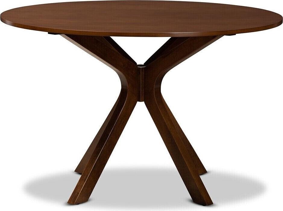 Wholesale Interiors Dining Tables - Kenji Round Dining Table Walnut & Brown