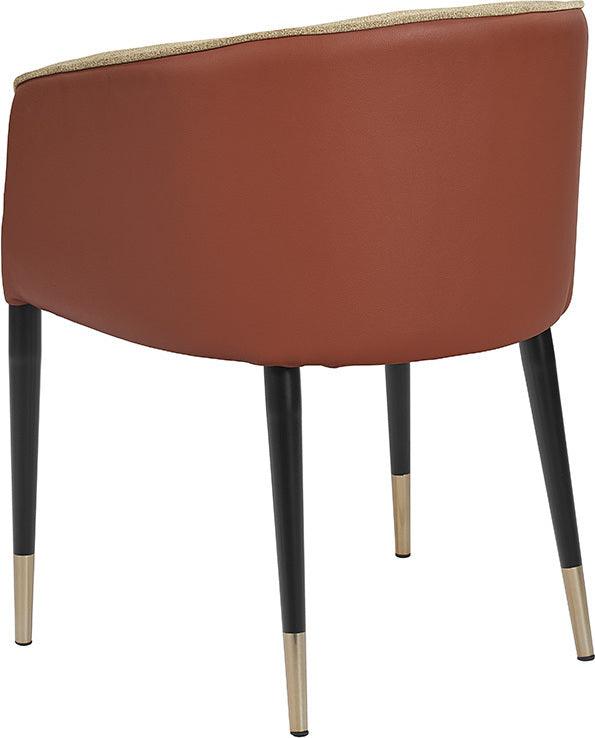 SUNPAN Dining Chairs - Asher Dining Armchair - Polo Club Toast / Dillon Chili