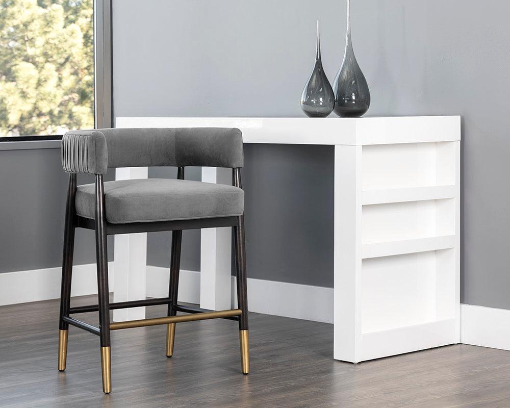 SUNPAN Barstools - Callem Counter Stool - Antonio Charcoal