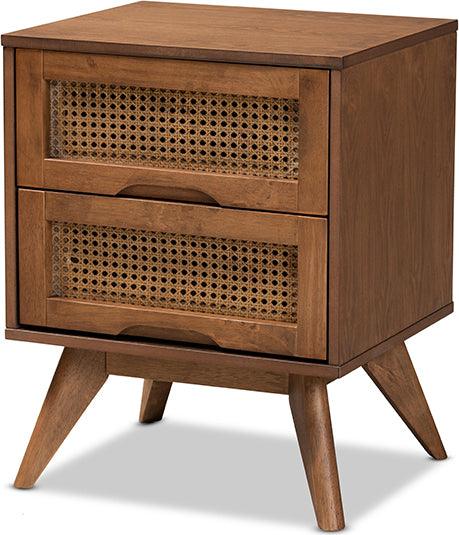 Wholesale Interiors Nightstands & Side Tables - Barrett Nightstand Walnut Brown