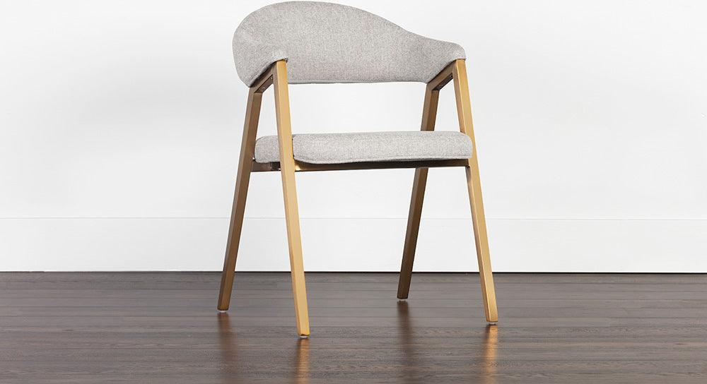 SUNPAN Dining Chairs - Burgos Dining Armchair - Belfast Heather Grey