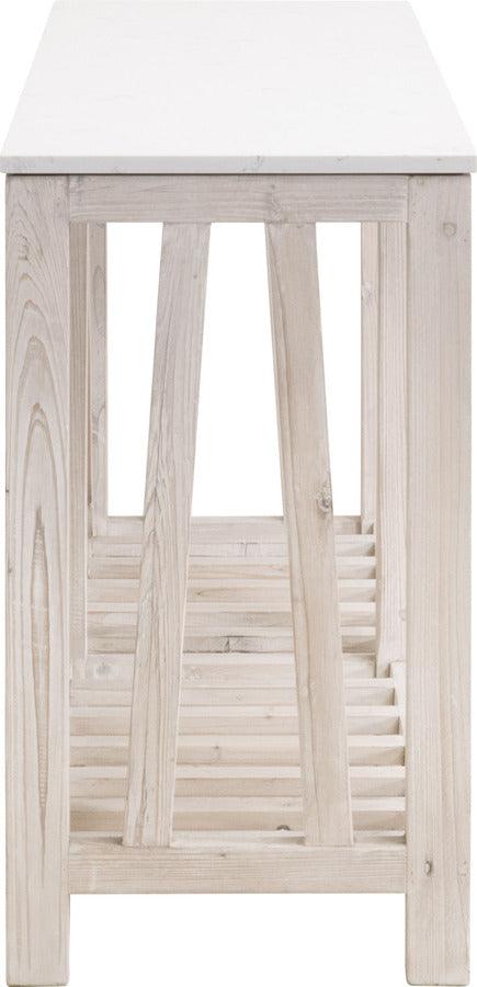 Essentials For Living Consoles - Spruce Console Table White Wash