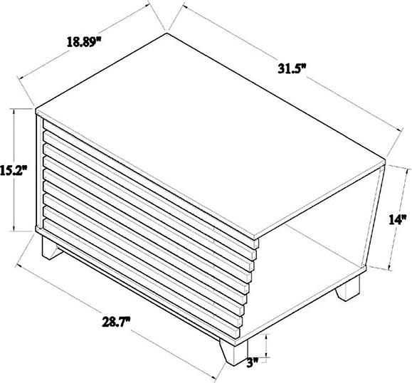 Wholesale Interiors Cat Litter Box - Eckhart Walnut Brown Finished Wood Cat Litter Box Cover House
