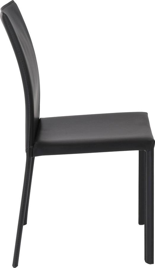 Euro Style Dining Chairs - Hasina Side Chair in Black - Set of 2