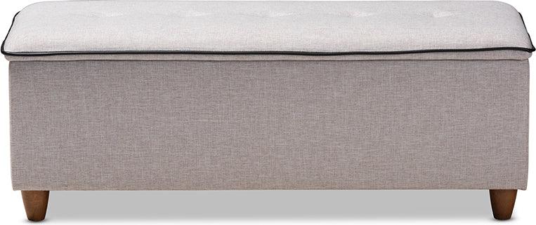 Wholesale Interiors Ottomans & Stools - Marlisa Mid-Century Ottoman Gray