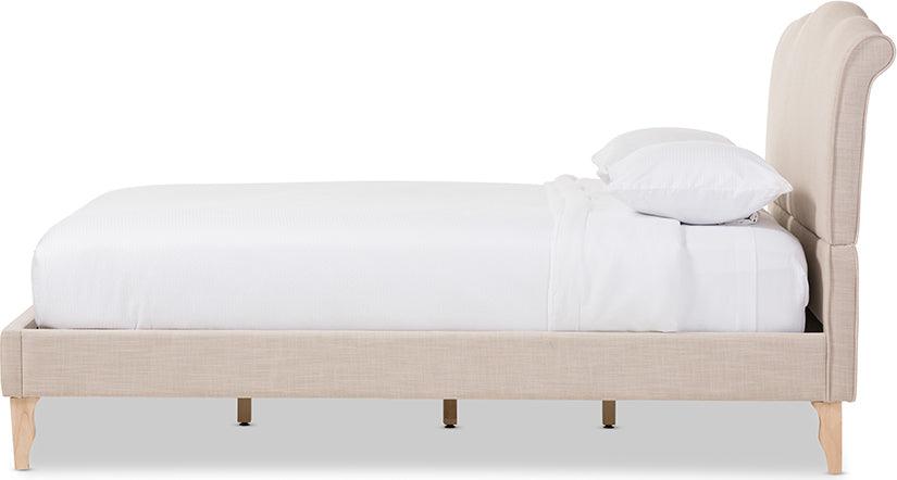 Wholesale Interiors Beds - Fannie Queen Bed Beige