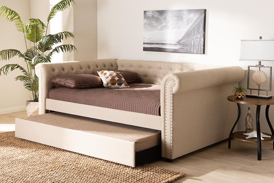 Wholesale Interiors Daybeds - Mabelle 96" Daybed Beige