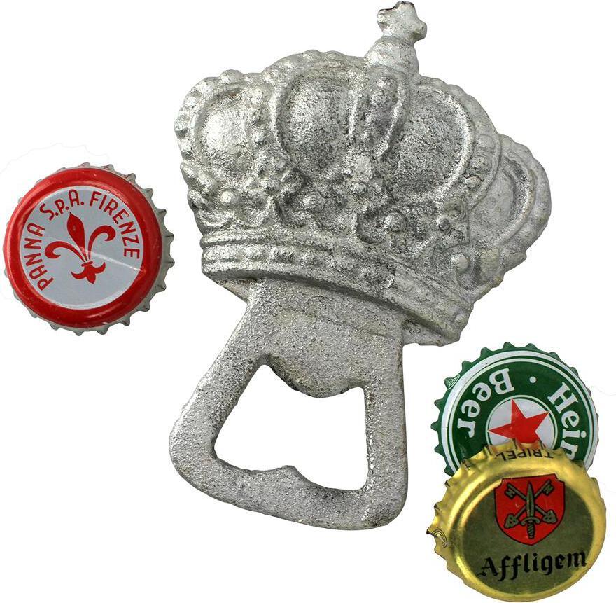 Kings Silver Crown Iron Bottle Opener