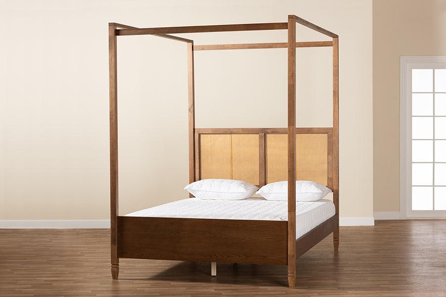 Wholesale Interiors Beds - Malia Queen Bed Walnut Brown