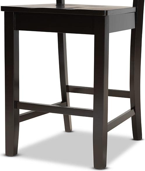 Wholesale Interiors Barstools - Gervais Counter Stool Dark Brown (Set of 2)