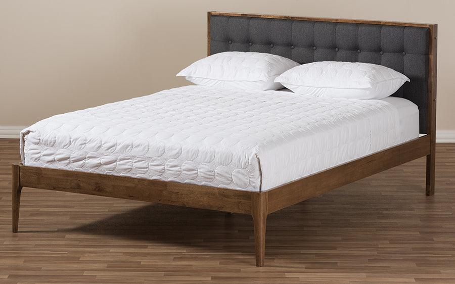 Wholesale Interiors Beds - Jupiter King Bed Walnut Brown/Gray
