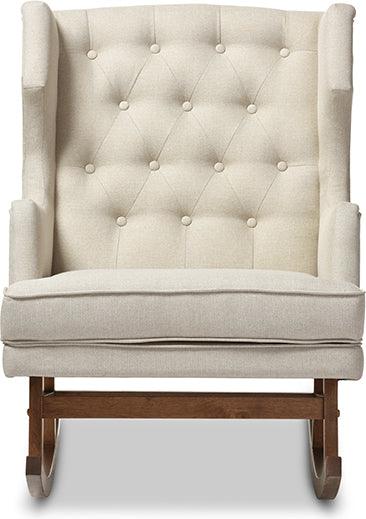 Wholesale Interiors Rocking Chairs - Iona 29.25" Accent Chair Light Beige