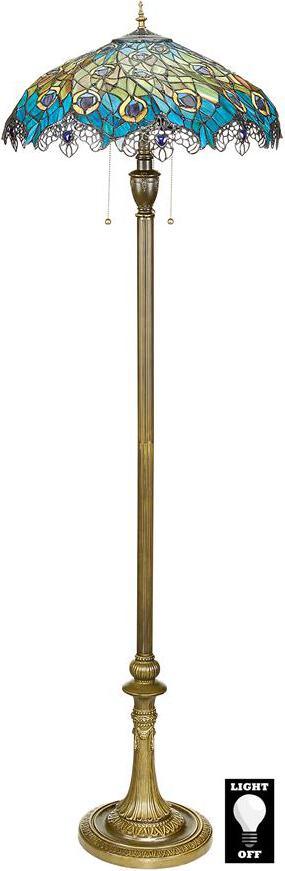 Design Toscano Bar Gifts - Art Nouveau Peacock Floor Lamp
