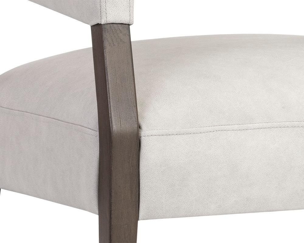 SUNPAN Accent Chairs - Carlyle Lounge Chair Saloon Light Gray Leather