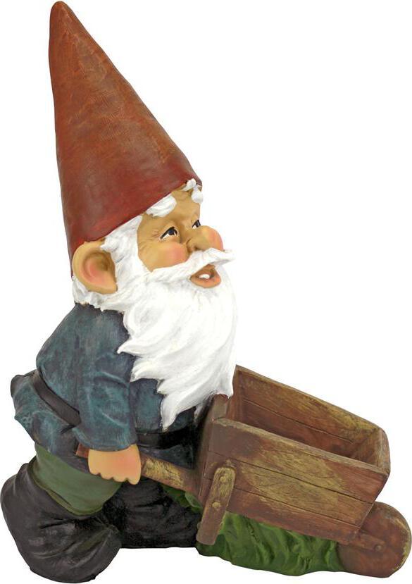 Design Toscano Garden Lovers Gifts - Wheelbarrow Willie Garden Gnome Statue