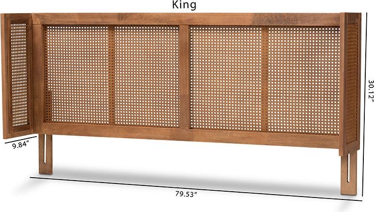 Wholesale Interiors Headboards - Rina Queen Headboard Ash walnut
