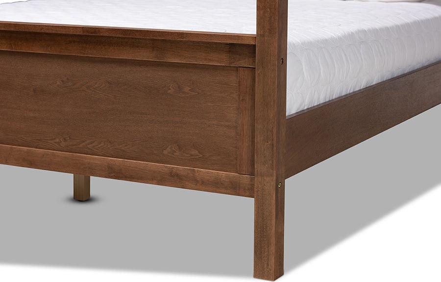 Wholesale Interiors Beds - Veronica Queen Bed Walnut Brown